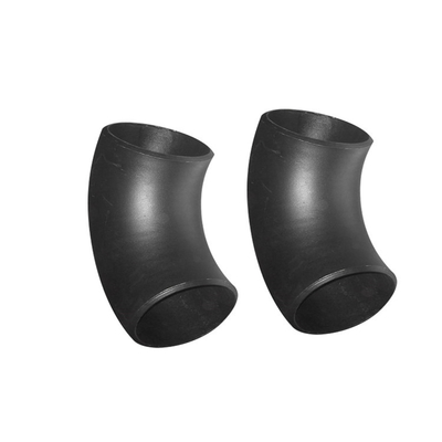 Black Paint Surface Steel Pipe Elbow Butt Weld Connection