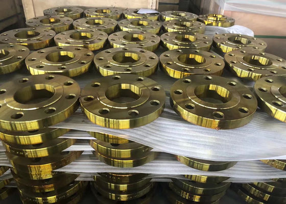 EN1092-1 PN6 PN10 PN16 PN25 PN40 PN100 Plat Blind SO WN CS SS Minyak Tahan Karat Kuning