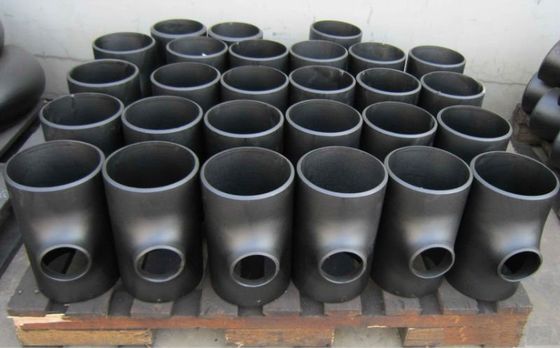 64 ''Pipa BW Stainless Steel Pipe Tee Carbon Steel Tee Fitting Lurus