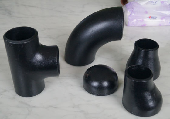 Baja Karbon ASTM A234 WPB Fitting ANSI B16.28 1/2 Inch 48 Inch Cat Hitam
