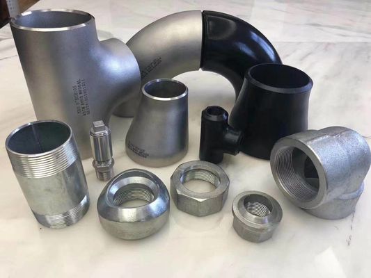 90 ° 180 ° 45 ° Elbow Tee Con Ecc Reducer Cap ASME ANSI B16.9 B16.28 Semua Ukuran