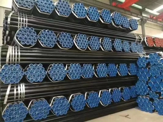 Baja Karbon Seamless ASTM A106 ASME B36.1 SCH40 SCH80 Lukisan Pipa Baja Hitam