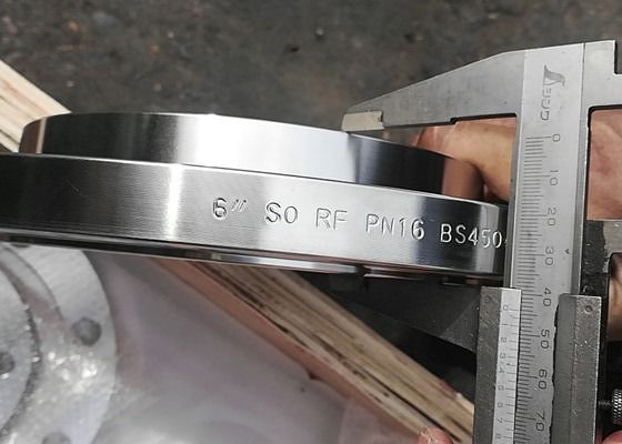 Baja Wnrf Pn25 Ss316 Pipa Galvanis Flange Lukisan Kuning Standar Bs4504